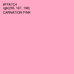 #FFA7C4 - Carnation Pink Color Image